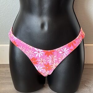 Triangl Swimwear Velvet Pink Floral Bikini Bottom